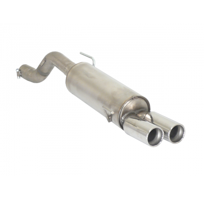 Silencioso trasero en acero inox con salidas redondas 2x80 mm asimetricas
 Línea con diámetro mejorado 70 mm
 
 CON HOMOLOGACION