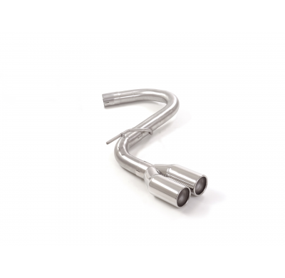 Tramo trasero grupo N en acero inox con salidas redondas 2x80 mm asimetricas</p>
 Línea con diámetro mejorado 60 mm </p>
 
 Grup