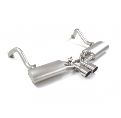 Silencioso trasero doble en acero inox con salidas redondas 102 mm Sport Line  </p>
 Con valvulas de depresión.</p>
 
 Grupo N -