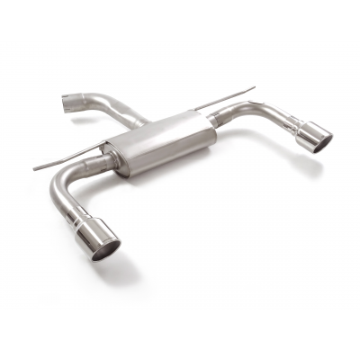 Silencioso trasero doble en acero inox con salidas redondas 102 mm Sport Line  </p>
 Línea con diámetro mejorado 76 mm
 
 CON HO