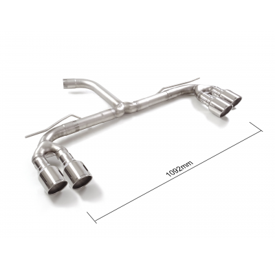 Tramos traseros grupo N dobles en acero inox con salidas redonda 2x102 mm Sport Line asimetricas</p>
 Línea con diámetro mejorad