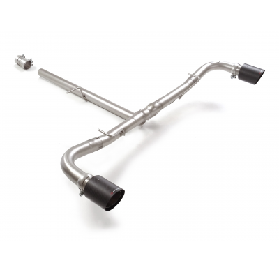 Tramos traseros grupo N dobles en acero inox con salidas redonda 90 mm Carbon Shot
 Línea con diámetro mejorado 60 mm </p>
 
 -