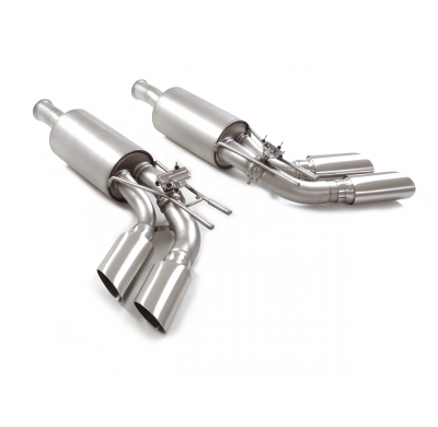 Silencioso trasero doble en acero inox con salidas ovaladas 2 / 108x70 mm</p>
 con valvulas integradas.Las válvulas son accionad