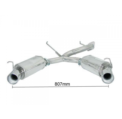 Escape Trasero Doble Acero Inox Salidas Redondas 102 Mm - Modificación Del Parachoques Original
  Alfa Romeo Gtv(916) / Spid