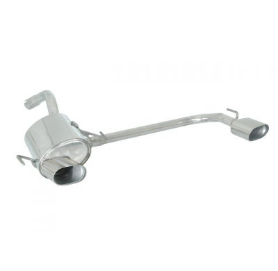 Escape Trasero Doble Acero Inox Salidas Ovaladas 128x80 Mm  
  Alfa Romeo 147 1.6 16v (77/88kw) - 2.0 16v (110kw) - 2.0 Sele