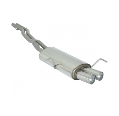 Tramo Intermedio Grupo N + Escape Trasero Salidas 2x80 Mm Racing Asimetricas Acero Inox
  Bmw Serie3 E46 330xd (Berlina/Tour