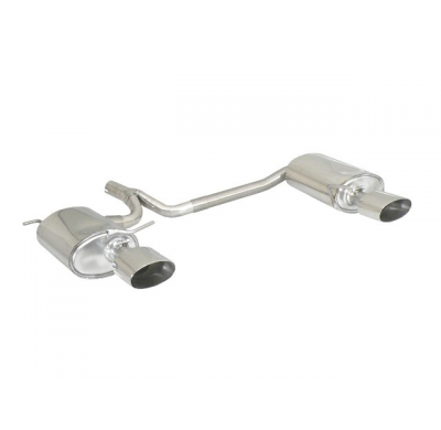 Escape Trasero Doble Acero Inox Salidas Ovaladas 135x90 Mm - Modificación Del Parachoques Original - Añadido Trasero S4 Códi