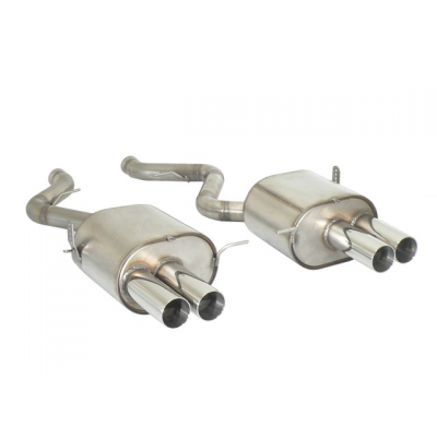 Escape Trasero Doble Acero Inox Salidas Redondas 2x80 Mm Race Line Asimetricas
  Bmw M3 E93(Cabrio) 4.0 V8 (309kw) 09/2007>>