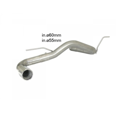 Tramos Traseros Grupo N Acero Inox Con Salida Redonda 90 Mm
  Bmw Serie1 F20/F21 F20 125d (160kw - N47) 2012>>2015 Ragazzon