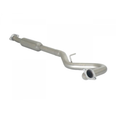 Tramo Intermedio Con Escape Acero Inox Para Instalar Con Escape Trasero Original - Línea Con Diámetro Mejorado 63,5 Mm