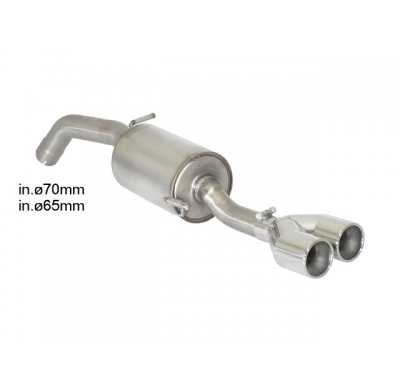 Silencioso Trasero Acero Inox Salidas Redondas 2x90 Mm
  Peugeot Rcz 1.6 Turbo (147kw) 2010>>2015 Ragazzon