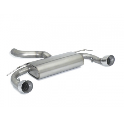 Escape Trasero Doble Acero Inoxidable Grupo N Salidas Redondas 108 Mm Sport Line - Línea Con Diámetro Mejorado 76 Mm - Para