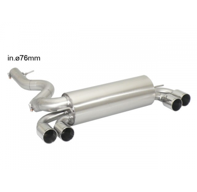 Escape Trasero Doble Acero Inox Salidas Redondas 2x80 Mm Race Line Asimetricas
  Bmw M Coupè E82 Coupè (250kw) 2011>>2012 Ra