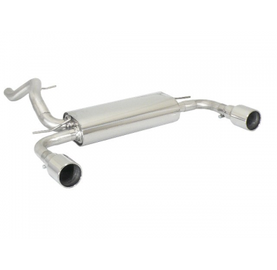 Escape Trasero Doble Acero Inox Salidas Redondas 102 Mm 
  Ford Focus Mk3 (Typ Dyb) 2010>>2018 1.6ti-Vct (88kw) 2011>>2013 R