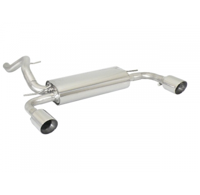 Escape Trasero Doble Acero Inox Salidas Redondas 102 Mm Sport Line  
  Ford Focus Mk3 (Typ Dyb) 2010>>2018 1.6ti-Vct (88kw)