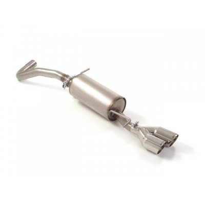 Escape Trasero Acero Inox Salidas Redondas 2x80 Mm Sport Line Asimetricas 
  Audi A1 (Typ 8x) 2010>>2018 1.4tsi (136kw) 2010