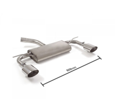 Escape Trasero Doble Acero Inox Salidas Ovaladas 135x90 Mm 
 Solo Para Versión Sin Scr / Adblue
 Seat Leon Mk3 (5f) 2.0tdi F