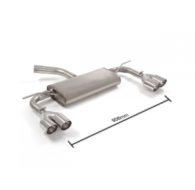 Escape Trasero Doble Acero Inox Salidas Redondas 2x80 Mm Sport Line Asimetricas  
 Solo Para Versión Sin Scr / Adblue
 Seat