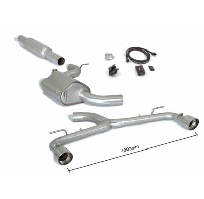 Escape Delantero Acero Inox + Tramo Intermedio Con Escape Acero Inox + Tramo Trasero Doble Acero Inox Salidas Redondas 1