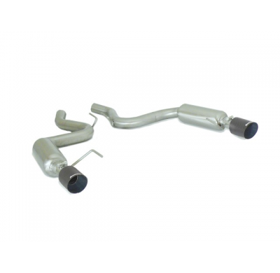 Escape Trasero Doble Acero Inox Grupo N Salidas Redondas 100 Mm Carbon Shot
 Línea Con Diámetro Mejorado 70 Mm
 Ford Mustang