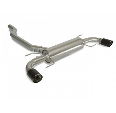 Escape Trasero Doble Acero Inox Salidas Redondas 90 Mm Carbon Shot
 Línea Con Diámetro Mejorado 76 Mm
 Alfa Romeo Giulia(952