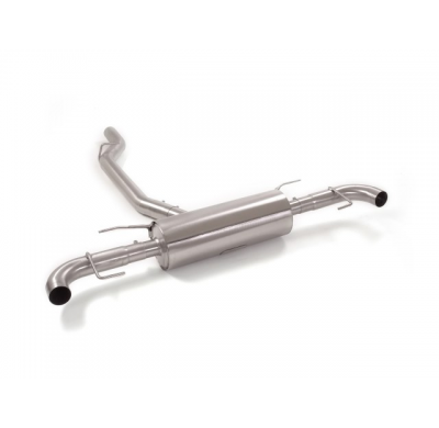 Silencioso Trasero Dobles Acero Inox Para Codas Estéticas Originales
 Línea Con Diámetro Mejorado 76 Mm
 Alfa Romeo Stelvio(949)