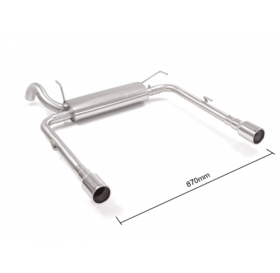 Escape Trasero Doble Acero Inox Salidas Redondas 90 Mm 
 Línea Con Diámetro Mejorado 60 Mm 
 Fiat Tipo (Typ356) 2016>> (5 Po