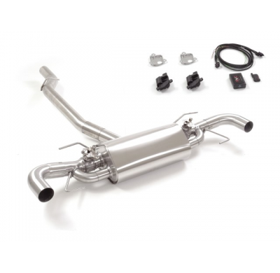 Escape Trasero Dobles Acero Inox Para Codas Estéticas Originales
 Con Válvulas Eléctricas Integradas Y Mando Wifi. 
 Línea C