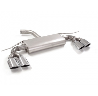 Escape Trasero Doble Acero Inox Salidas Ovaladas 2 / 108x70 Mm
 Línea Con Diámetro Mejorado 60 Mm 
 Volkswagen Golf Mk7.5 1.