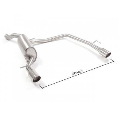 Escape Trasero Doble Acero Inox Salidas Redondas 90 Mm Sport Line
 Supresión De La Válvula Integrada. El Actuador De La Válv