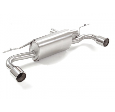 Silencioso Trasero Doble Acero Inox Salidas Redondas 90 Mm 
  Bmw Serie1 F20/F21 F21 118i (100kw - B38) 07/2015>> Ragazzon