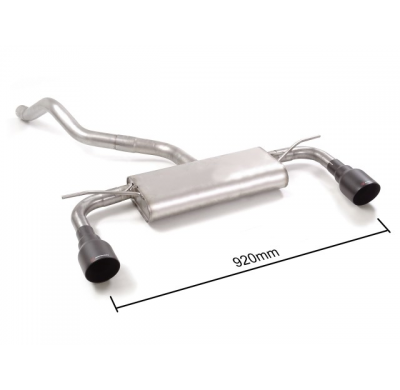 Escape Trasero Doble Acero Inox Salidas Redondas 102 Mm Sport Line Black  
 Línea Con Diámetro Mejorado 60 Mm 
 Elimina Un S