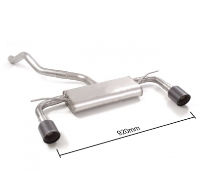 Escape Trasero Doble Acero Inox Salidas Redondas 100 Mm Carbon Shot 
 Línea Con Diámetro Mejorado 60 Mm 
 Elimina Un Segundo