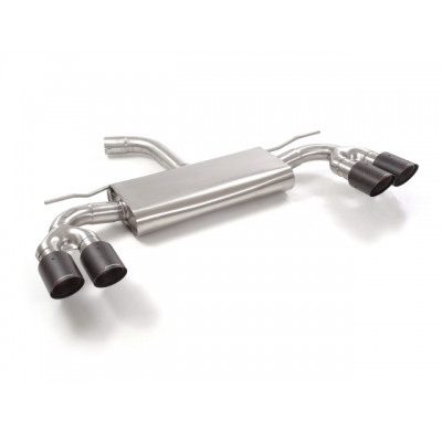 Escape Trasero Doble Acero Inox Salidas Redondas 2x90 Mm Carbon Shot Asimetricas 
  Audi A3 (Typ 8v/8va) 2012>>2020 Sportbac