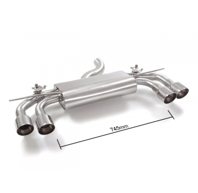 Escape Trasero Doble Acero Inox Salidas Redondas 2 / 102 Mm Sport Line
 Con Valvulas Integradas.Las Válvulas Son Accionadas