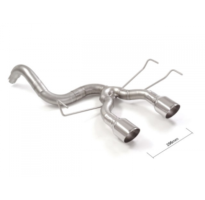 Tramo Trasero Acero Inox Grupo N Salidas Redondas Centrales 2 / 102 Mm Sport Line
 Línea Con Diámetro Mejorado 63,5 Mm
 Abarth 5