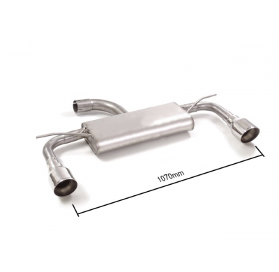 Escape Trasero Doble Acero Inox Salidas Redondas 102 Mm Sport Line  
 Sólo Para La Versión Con Scr / Adblue
 Mot. Dgt (1598c