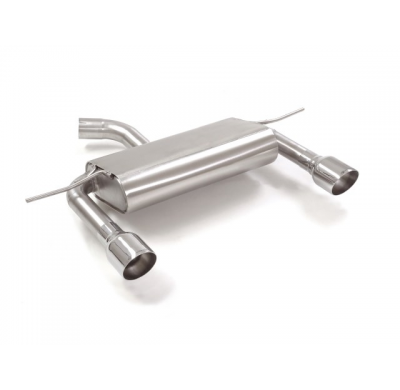 Silencioso trasero doble en acero inox con salidas redondas 102 mm Sport Line  </p>
 Línea con diámetro mejorado 70 mm
 
 CON HO
