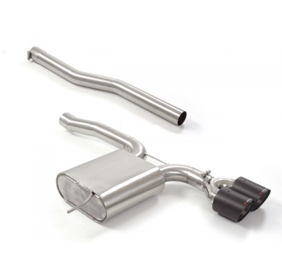 Silencioso trasero en acero inox con salidas redondas 2x100 mm Carbon Shot
 Línea con diámetro mejorado 70 mm
 
 CON HOMOLOGACIO