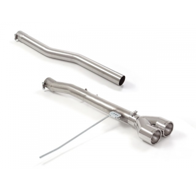 Tramo trasero en acero inox grupo N con salidas redondas 2x100 mm Carbon Shot</p>
 Línea con diámetro mejorado 70 mm
 
 Grupo N