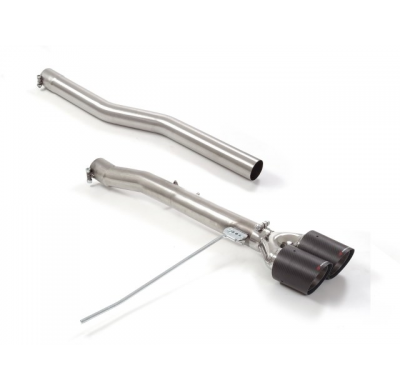 Tramo trasero en acero inox grupo N con salidas redondas 2x100 mm Carbon Shot</p>
 Línea con diámetro mejorado 70 mm
 
 Grupo N