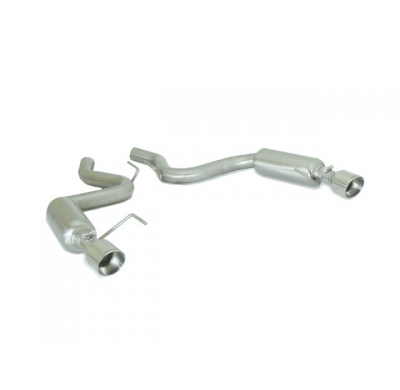 Escape Trasero Doble Acero Inox Grupo N Salidas Redondas 102 Mm Sport Line
 Línea Con Diámetro Mejorado 70 Mm
 Ford Mustang
