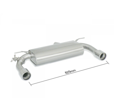 Escape Trasero Doble Acero Inox Salidas Redondas 90 Mm 
 Con Valvula Integradas.Las Válvula Es Accionada Mediante El Motor O