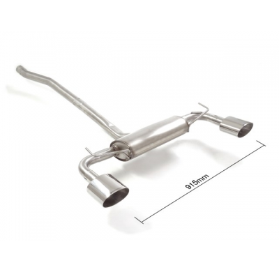 Escape Trasero Doble Acero Inox Salidas Ovaladas 135x90 Mm 
 Línea Con Diámetro Mejorado 60 Mm 
 Jeep Renegade 1.4 Multiair