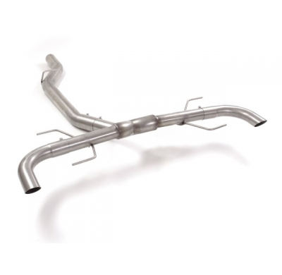 Tramos Traseros Grupo N Dobles Acero Inox Para Codas Estéticas Originales
 Línea Con Diámetro Mejorado 76 Mm
 Alfa Romeo Giulia(