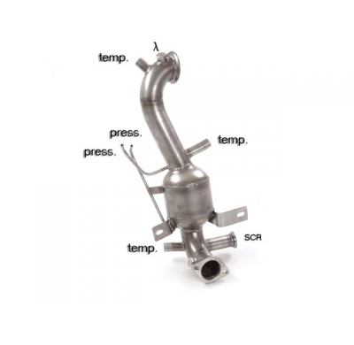 Catalizador Grupo N + Tramo Sustitución Filtro Antipartículas Acero Inox Grupo N   
 Es Necesario Reprogramar La Centralita
 Fia