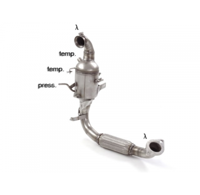Catalizador Grupo N + Tramo Sustitución Filtro Antipartículas Acero Inox Grupo N   
 Es Necesario Reprogramar La Centralita
 For