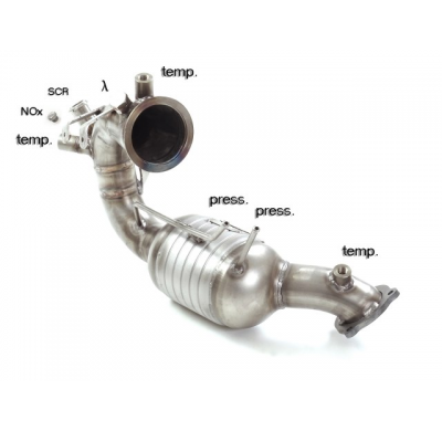 Catalizador Grupo N + Tramo Sustitución Filtro Antipartículas Acero Inox Grupo N   
 Es Necesario Reprogramar La Centralita
 Aud