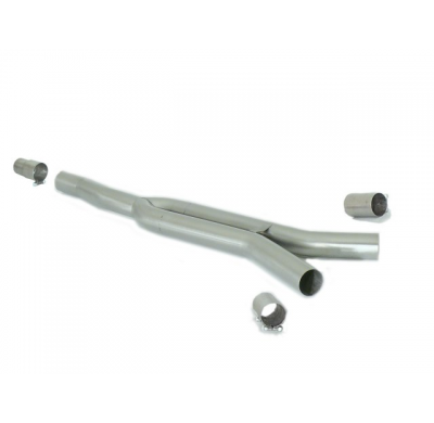 Tramo Intermedio Grupo N Acero Inox 
 Línea Con Diámetro Mejorado 70 Mm
 Ford Mustang Mk6 2015>> Cabrio 2.3i Ecoboost (233kw) 20