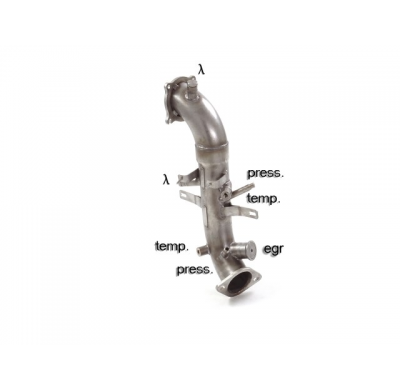 Tramo Sustitución Catalizador Grupo N Acero Inox   
 Línea Con Diámetro Mejorado 76 Mm
 Es Necesario Reprogramar La Centralita 